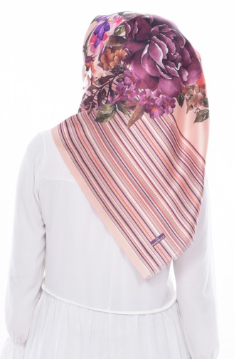 Digital Printed Taffeta Scarf 95193-07 Salmon 95193-07