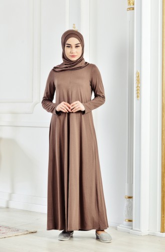 Mink Hijab Dress 6095-06