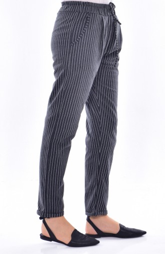 Pantalon a Rayure et Poches 1335-06 Antracite 1335-06