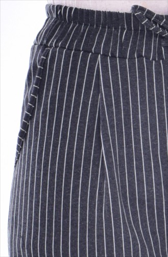 Cepli Striped Pantolon 1335-06 Coal 1335-06