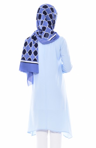 Asymmetric Tunic 1220-04 Baby Blue 1220-04