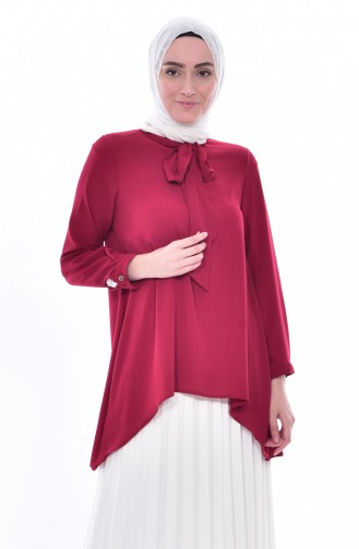 Claret Red Blouse 1022-14