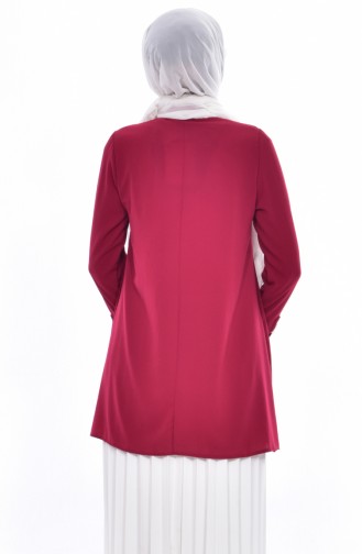 Blouse Col Cravate 1022-14 Bordeaux 1022-14