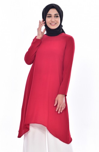 Asimetrik Tunik 1220-06 Bordo 1220-06