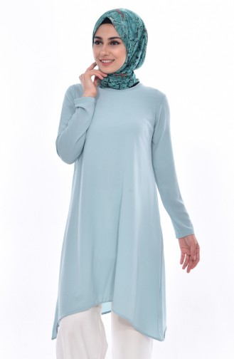 Asimetrik Tunik 1220-10 Çağla Yeşili