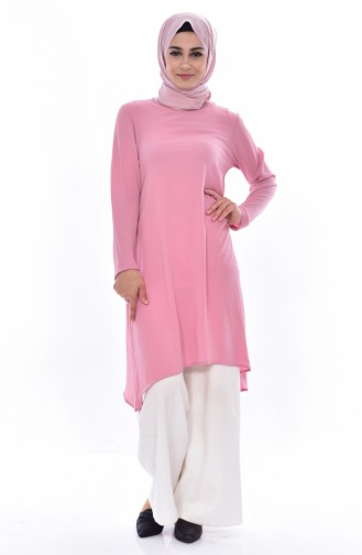 Asymmetric Tunic 1220-08 Dried Rose 1220-08