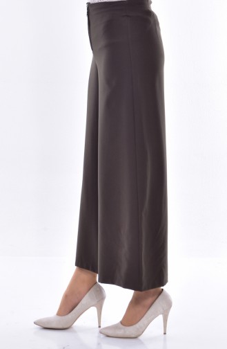 Wide leg Trousers 31235-05 Khaki Green 31235-05