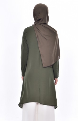 Asymmetrische Tunika 1220-03 Khaki 1220-03