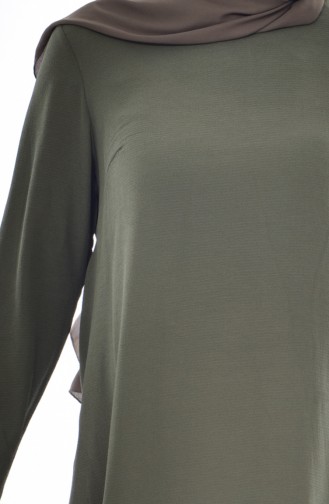 Asymmetric Tunic 1220-03 Khaki 1220-03