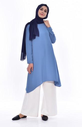 Asymmetric Tunic 1220-07 İndigo 1220-07