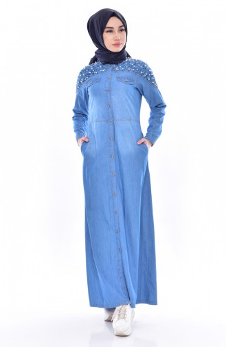 Pearls Jeans Dress 9202A-02 Jeans Blue 9202A-02
