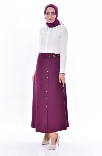 Belted Skirt 0506-03 Purple 0506-03