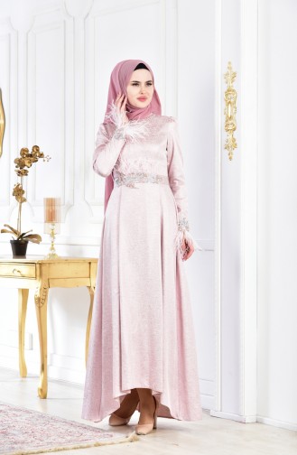 Pink İslamitische Avondjurk 1561-01