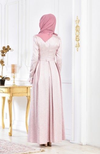 Abendkleid mit Tüll 1561-01 Pink 1561-01