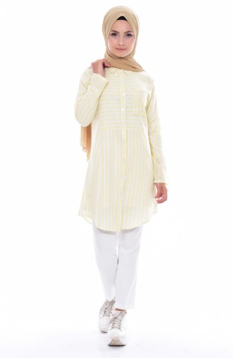 Striped Tunic 3865-07 Yellow 3865-07