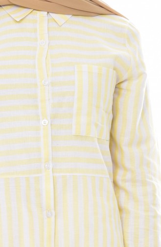 Striped Tunic 3865-07 Yellow 3865-07