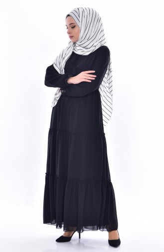 Black Hijab Dress 1892-01