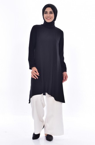 Asimetrik Tunik 1220-01 Siyah