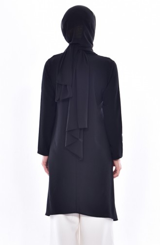 Asymmetric Tunic 1220-01 Black 1220-01