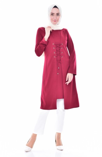 lace-up Team Looking Tunic2000-02 Bordeaux 2000-02