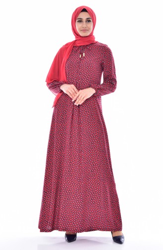 Red Hijab Dress 1936-03