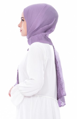 Pleated Chiffon Shawl 80024-23 Dark Lilac 23