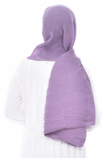 Pleated Chiffon Shawl 80024-23 Dark Lilac 23