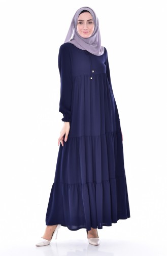 فستان أزرق كحلي 1025-02