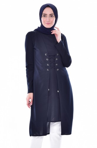 lace-up Team Looking Tunic 2000-08 Navy 2000-08