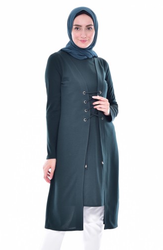 lace-up Team Looking Tunic 2000-04 Emerald Gree 2000-04
