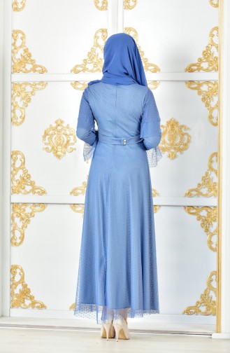 Kleid mit Tüll 8190-04 İndigo 8190-04