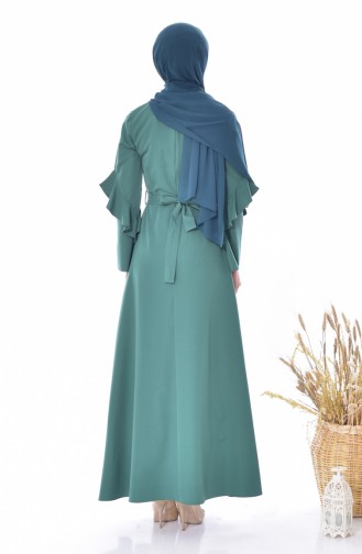 Robe Hijab Vert noisette 5124-01