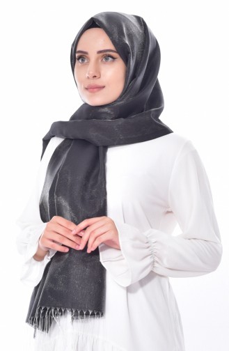 Armine Nergis Netz Schal mit Glitzer 1456-01 Anthrazit 1456-01