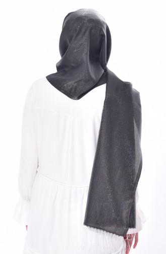 Armine Nergis Netz Schal mit Glitzer 1456-01 Anthrazit 1456-01
