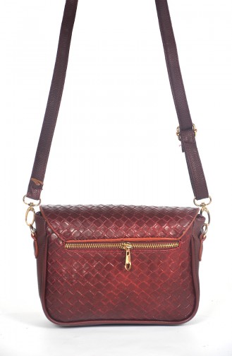 Claret red Shoulder Bag 1245