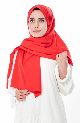 Plain Shawl 2344-01 Red 2344-01