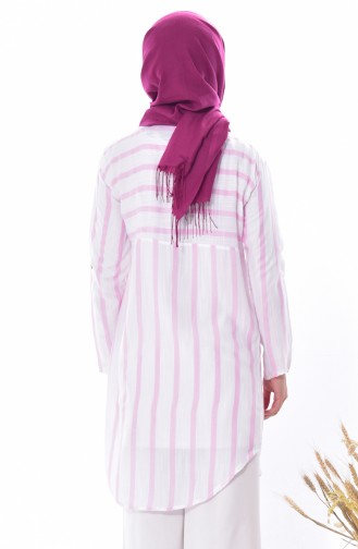 Striped Tunic  3870-02 Pink 3870-02