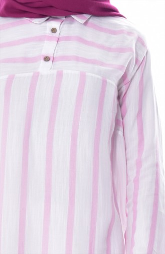 Striped Tunic  3870-02 Pink 3870-02