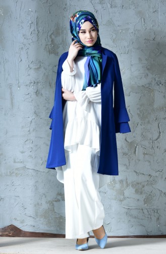 Veste avec Poches 4209-01 Bleu Roi 4209-01