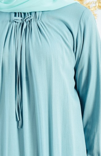Sea Green Hijab Dress 6097-08
