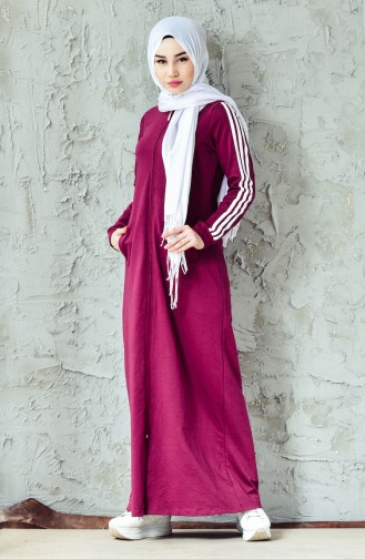 Fermuarlı Spor Kap 8208-04 Bordo