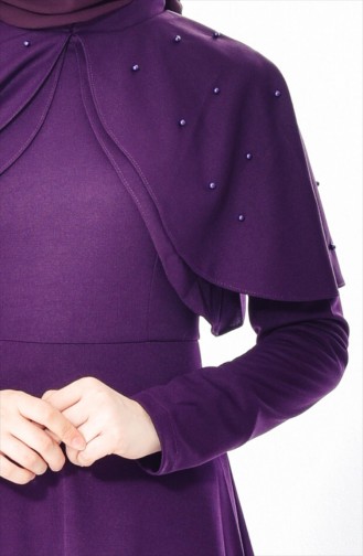 Purple Hijab Dress 0555-06