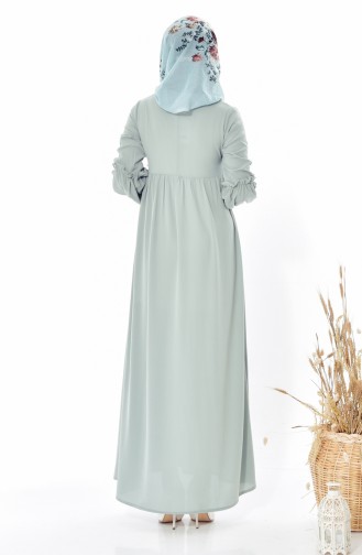 Robe Hijab Vert eau 7014-06