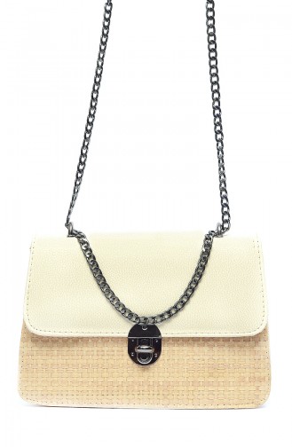 Cream Shoulder Bag 698-3