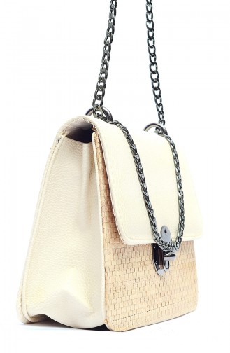 Cream Shoulder Bag 698-3