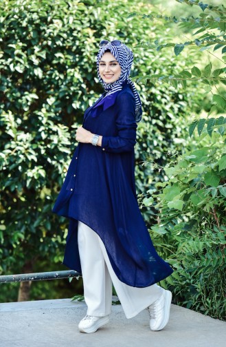 Navy Blue Tuniek 1242-02