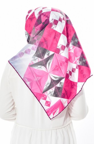 Sarar Gemustertes Kopftuch 1880-06 Pink 06