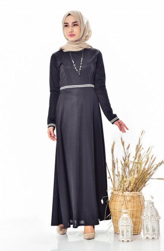 Robe avec Collier 1865-03 Noir 1865-03