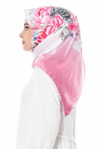 Sarar Patterned Shawl 1884-01 Dry rose 01