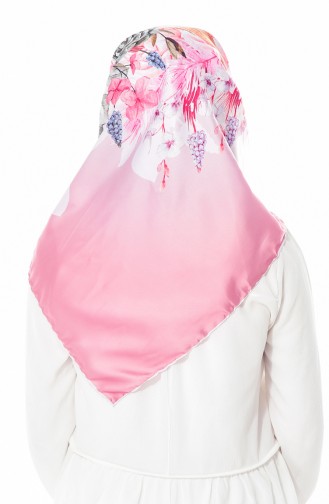 Sarar Patterned Shawl 1884-01 Dry rose 01